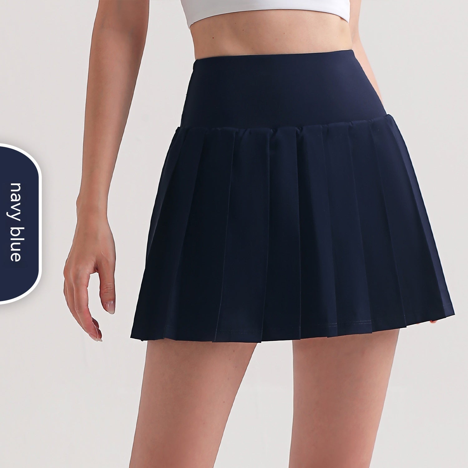 Pleated Anti-exposure One-piece Fitness Running Sports Skirt