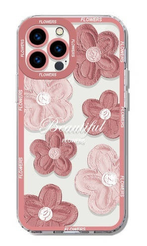 Oil Painting Flowers Phone Case Transparent