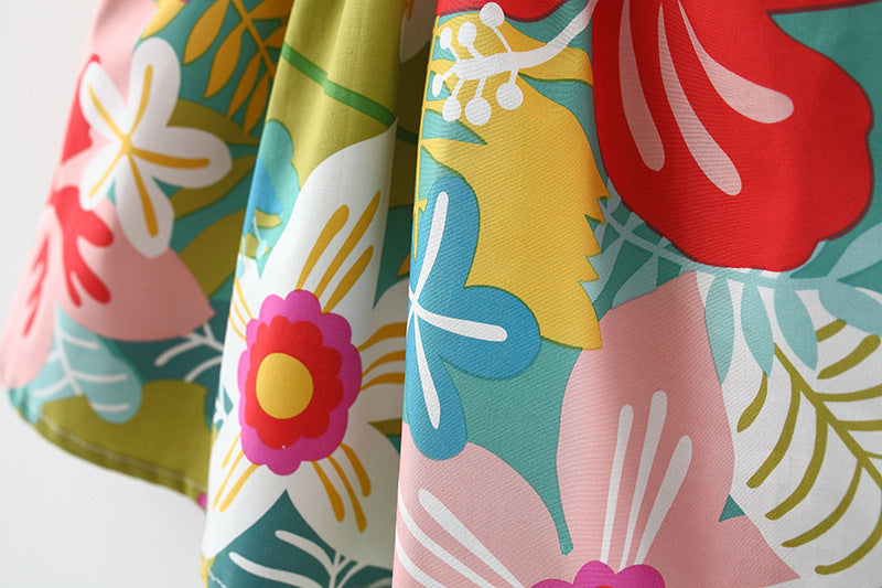Summer New Girls' Small Flower Dress