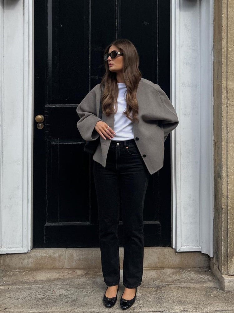 Women's Single-breasted Kimono Coat