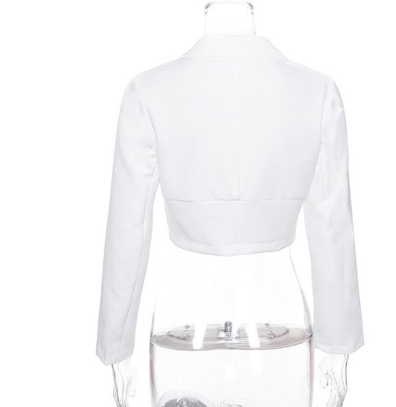 Autumn New Deep V Suit Collar Coat