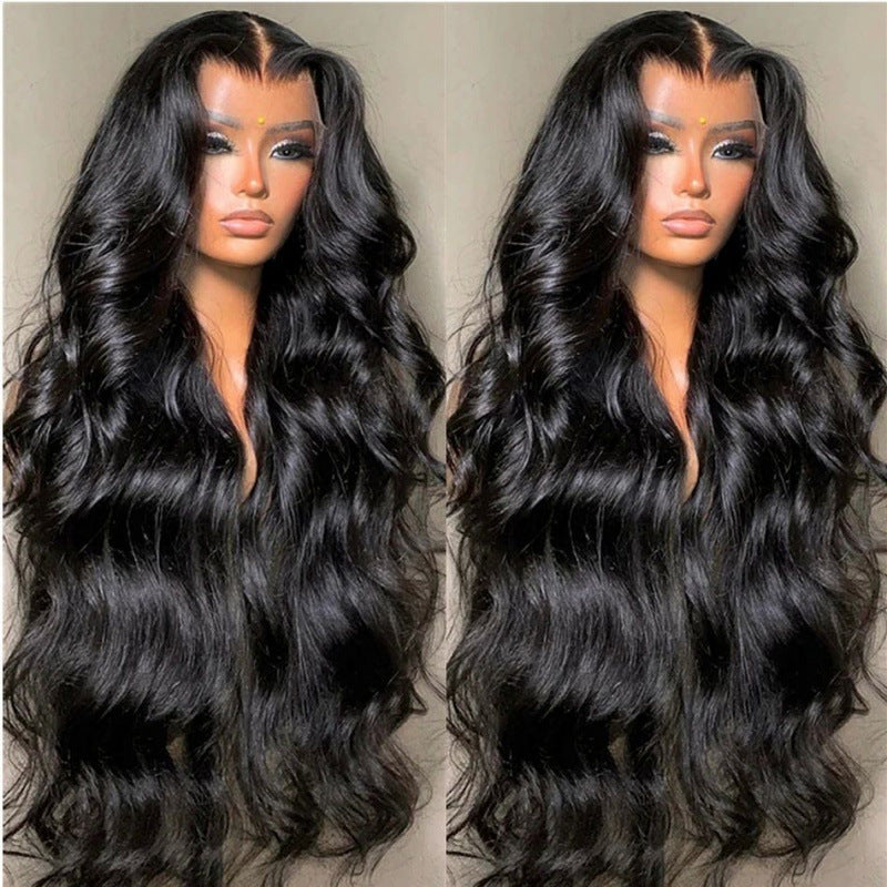 Former Lace Wig Woman With Long Black Curly Hair