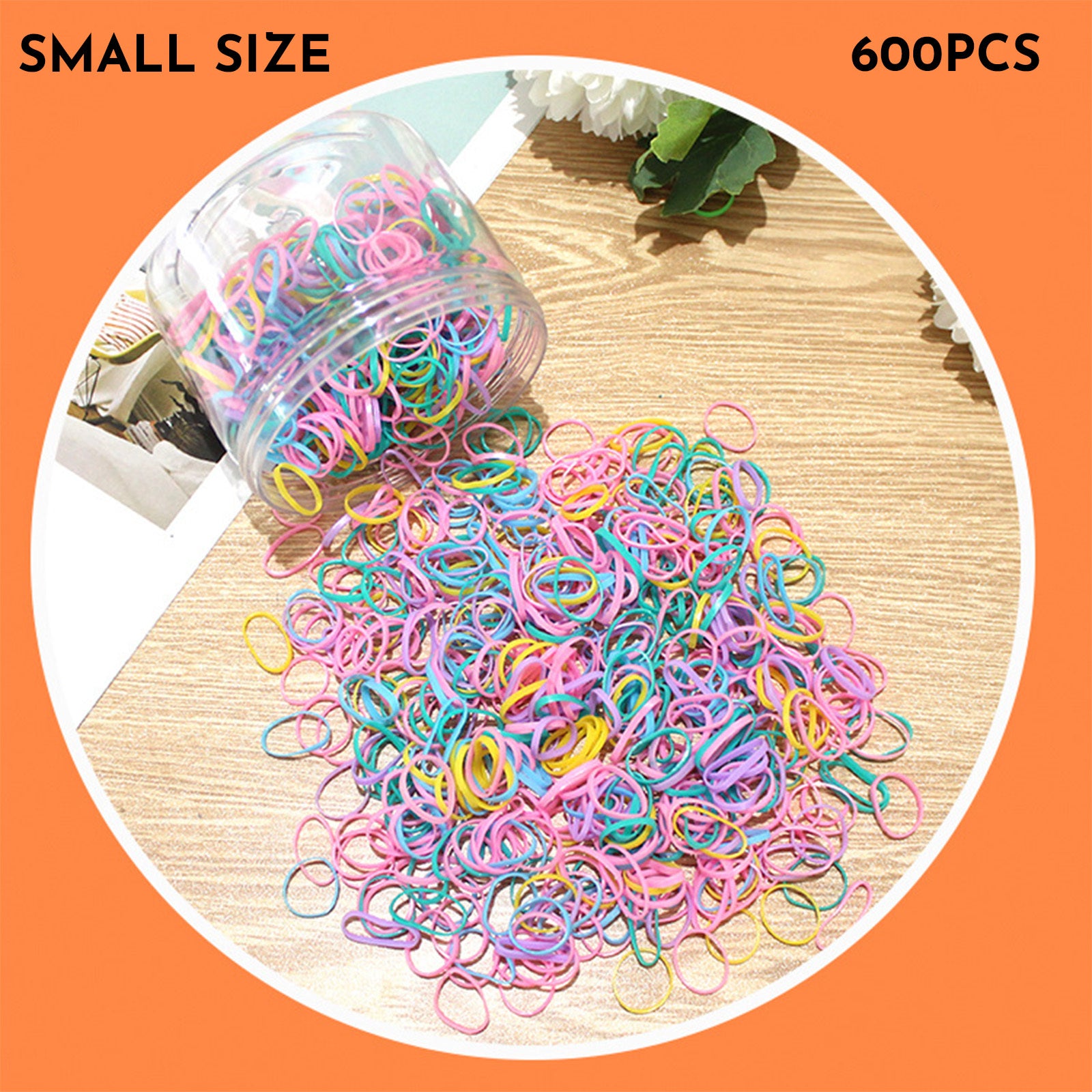 Baby Hair Ties Hair Rubber Bands For Toddler Infants Kids Girls Thin Small Hair Elastics TPU 300 600 Piece Pack