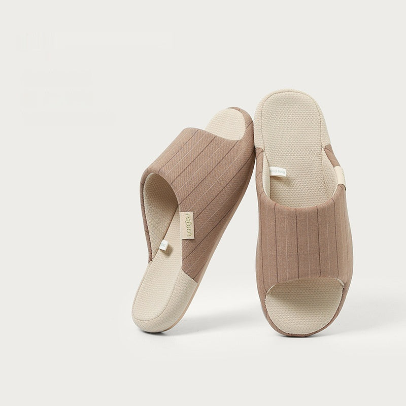 High-end Linen Slippers Office Diablement Fort Yi Ju Home Indoor Sweat-absorbent Non-slip