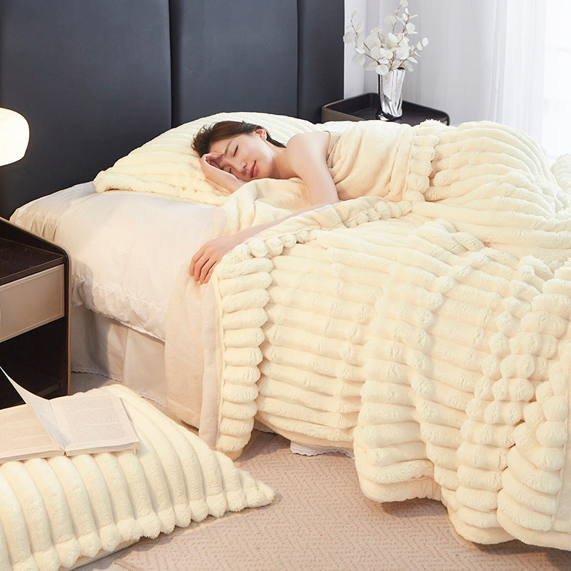 Hair Tuscan Rabbit Plush Blanket Strip