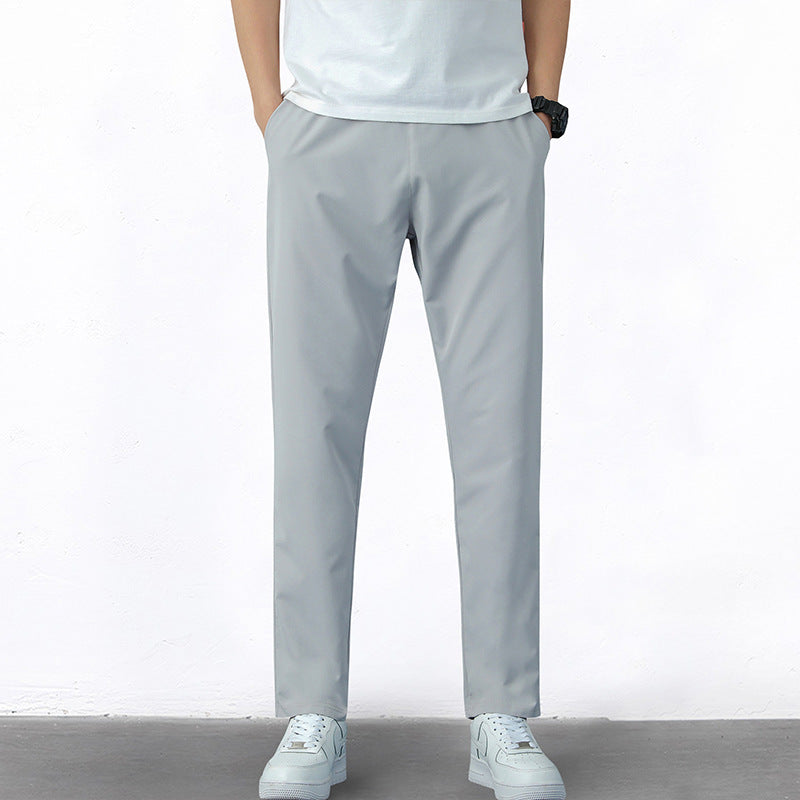 Casual Pants Micro-elastic Slim Slimming Feet Nine-point Pants Boys