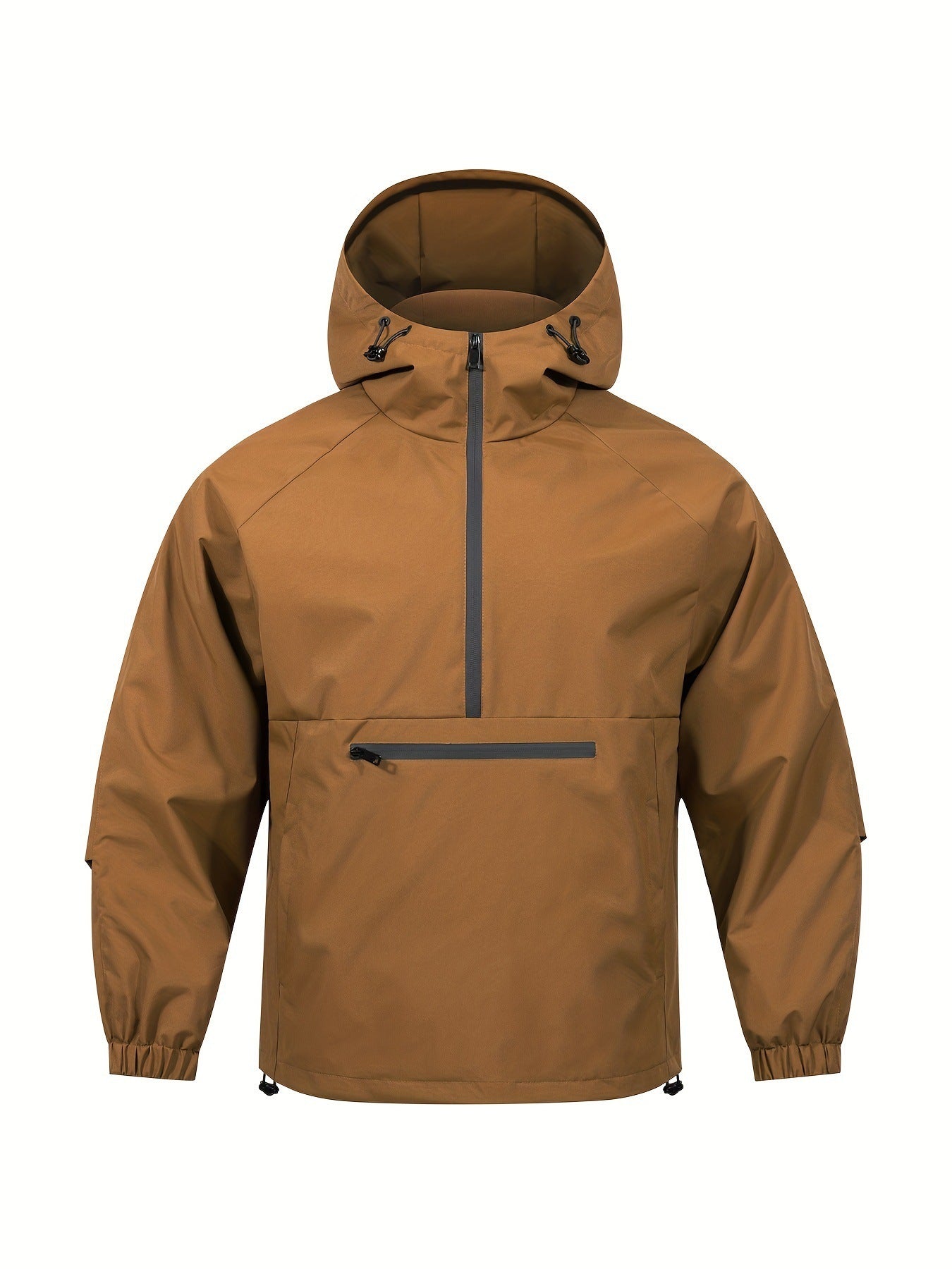 Men's Korean-style Loose Half-zip Hooded Sweater Jacket