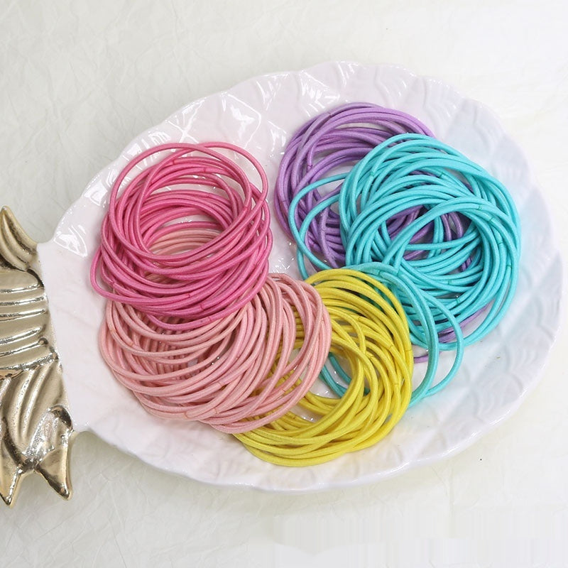 Female Morandi Simple Rubber Band Hair Rope