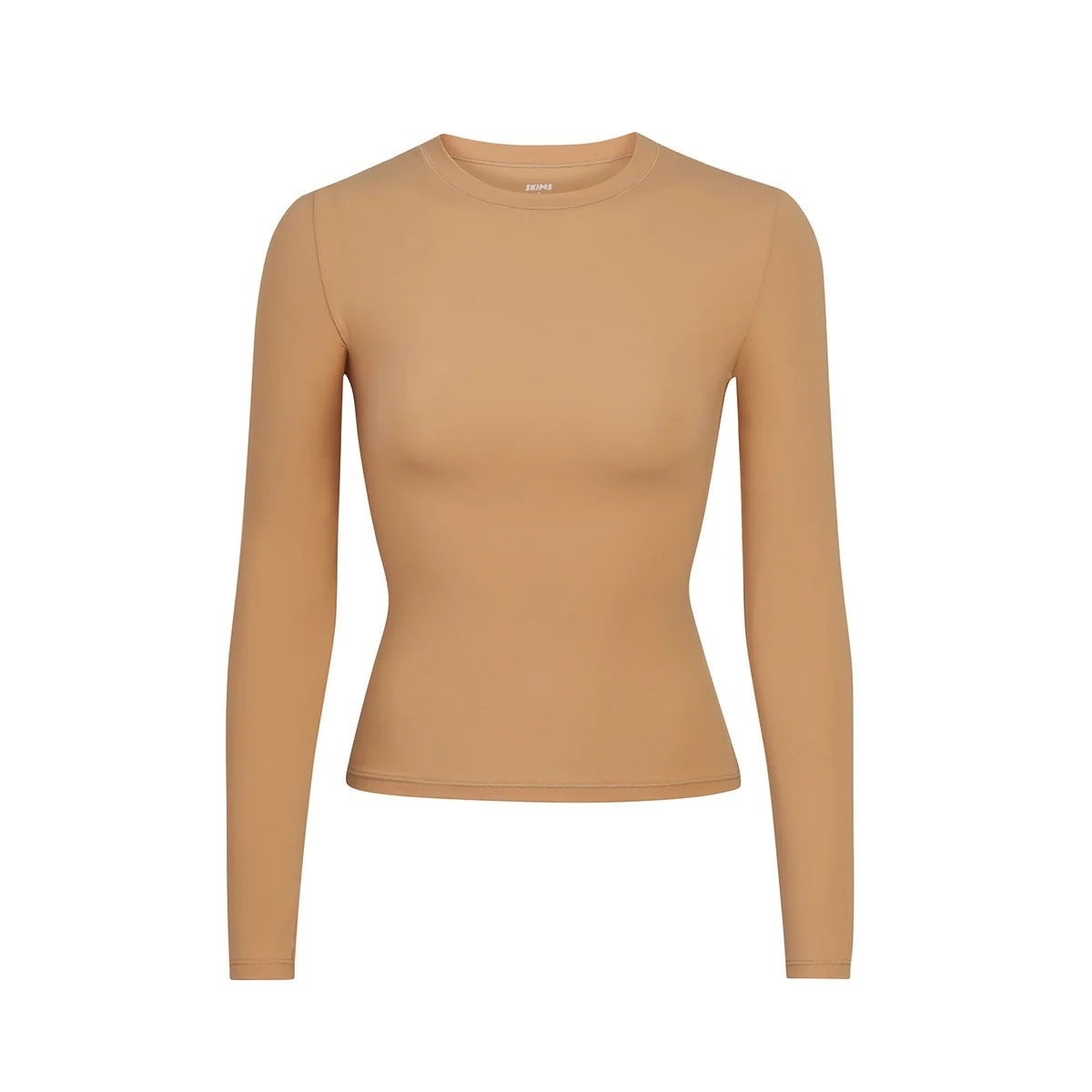 Brushed High-density Nylon Long-sleeved Bottoming Women's Single Wear