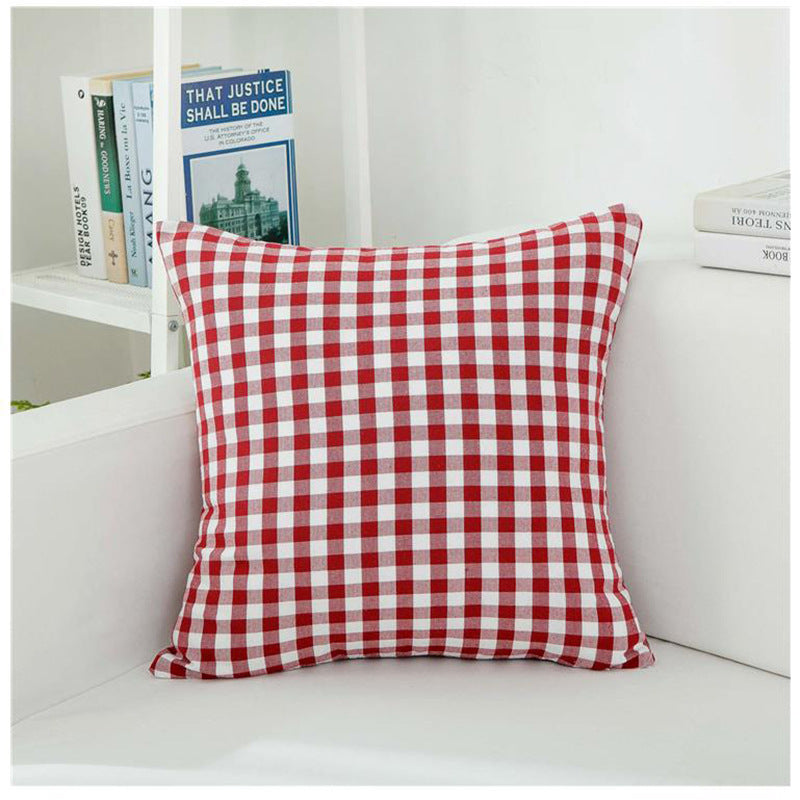 New Nordic Plaid Pillowcase Without Core