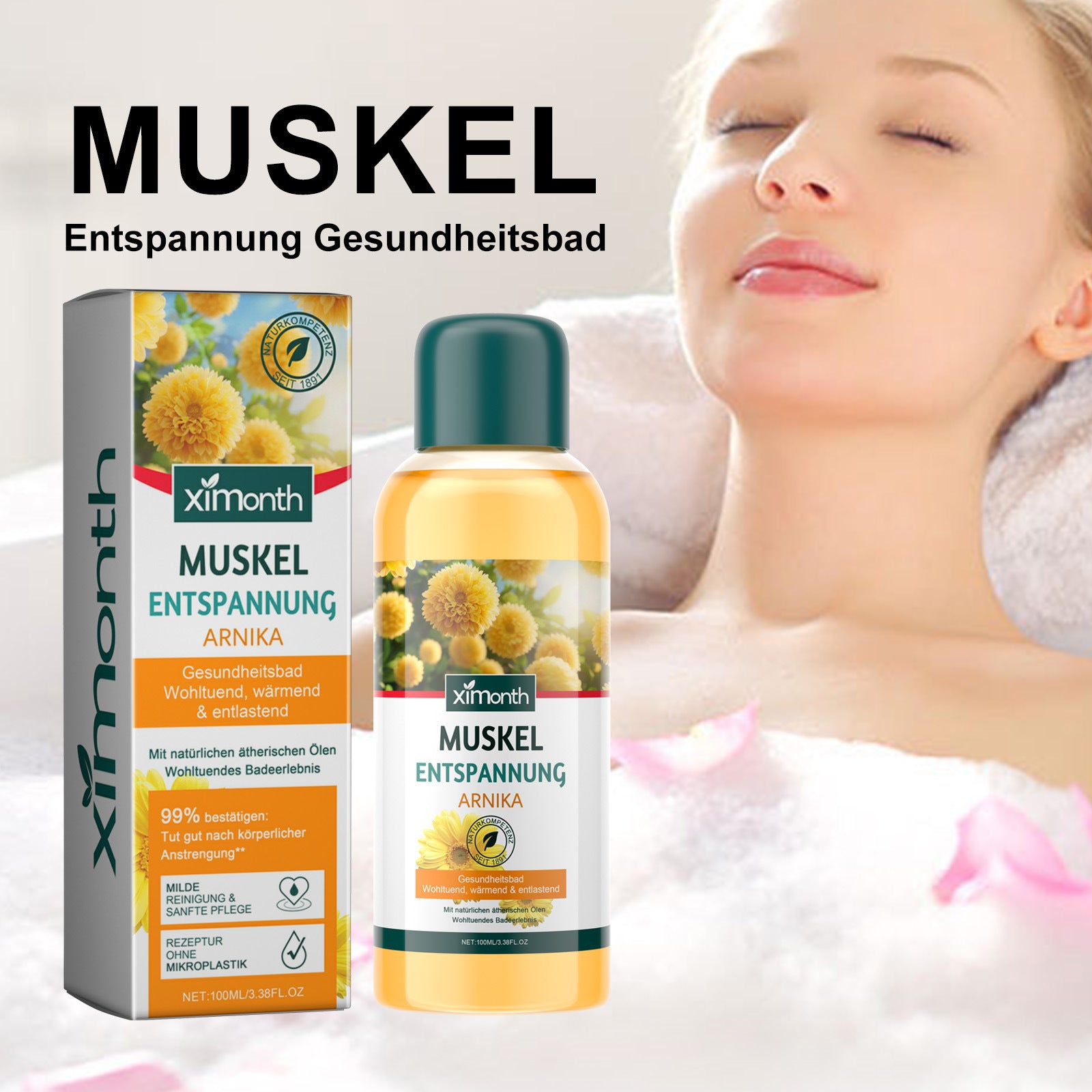 Bath Oil Gentle Cleansing Body Exfoliating Moisturizing Tender Smooth Firming Skin