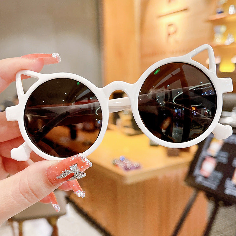 Cat Ears Sunglasses Girl Anti Uv Sunshade Trendy