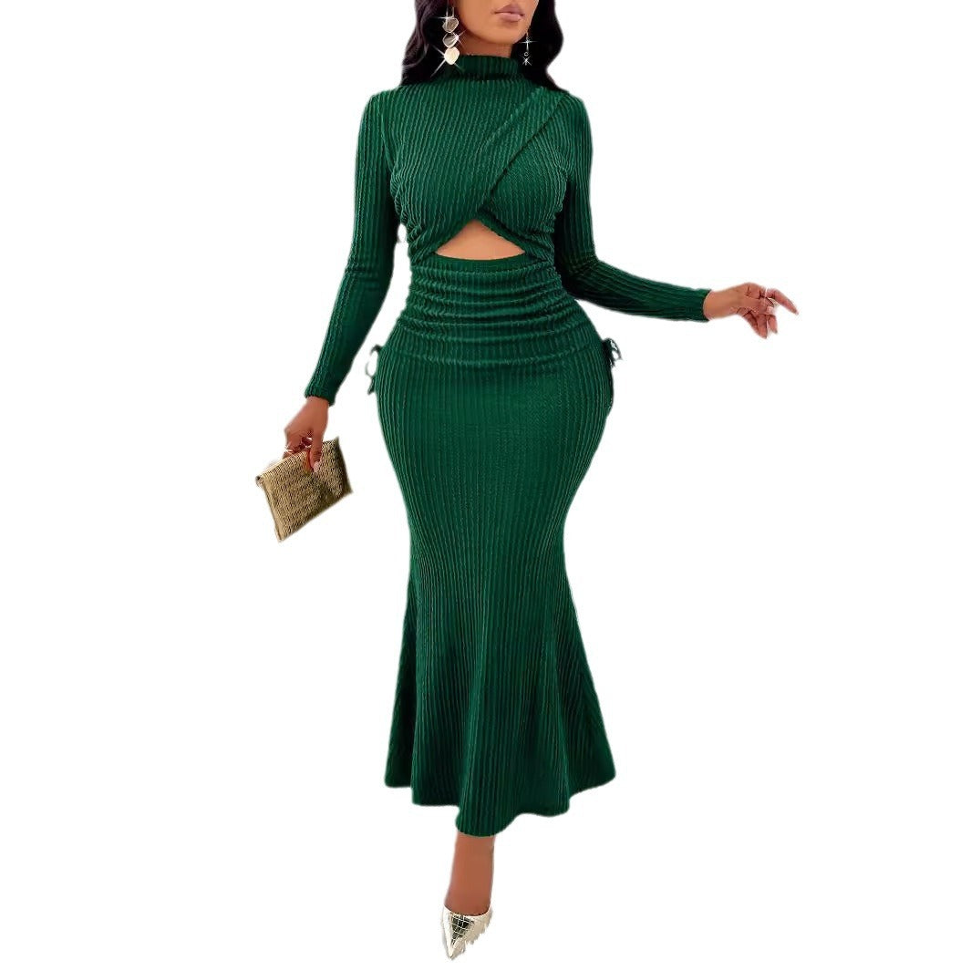 Autumn New Women's Round Neck Dress