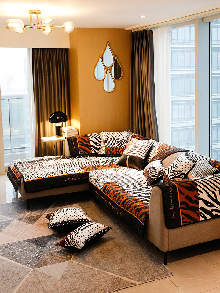 High Grade Animal Pattern Sofa Cover