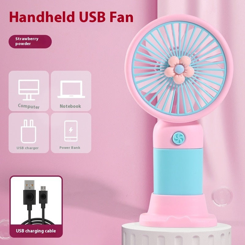 Rechargeable Handheld Desktop Portable Little Fan USB Electric Fan