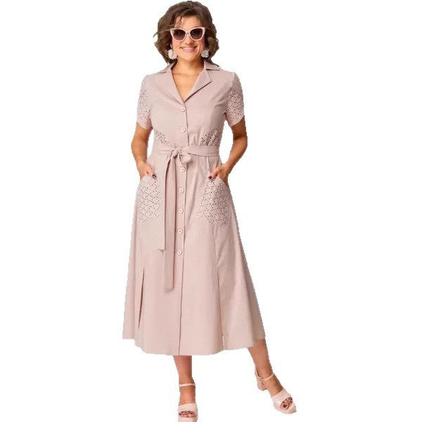 Fashion Loose V-neck Women's Printed Wear