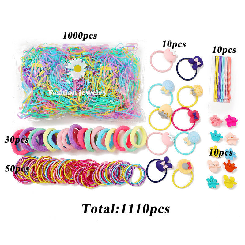Creative Simple Fashion Children's Disposable Hair Band Color Elastic