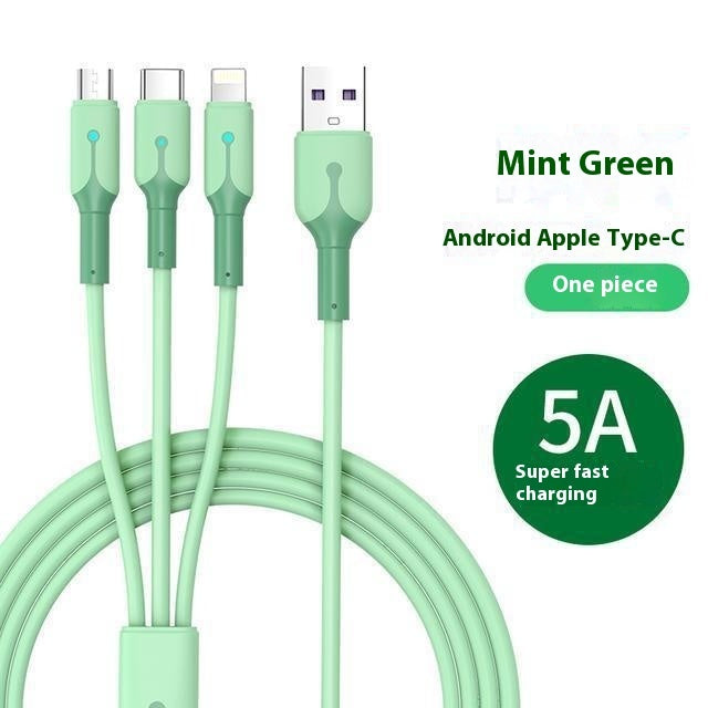5A Super Three-in-one Data Cable Charging Cable