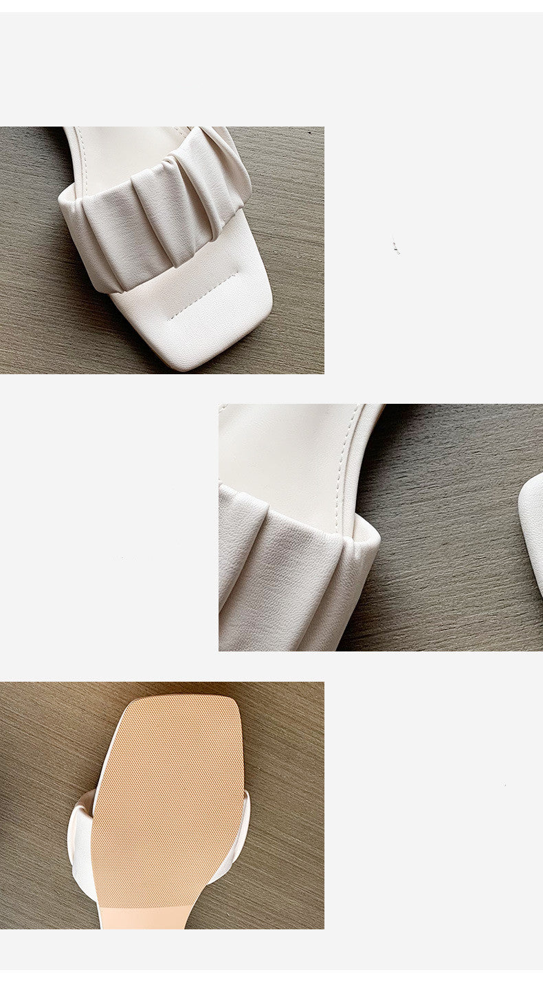 Outer Wear Open-toe Fairy Style Sandals And Slippers