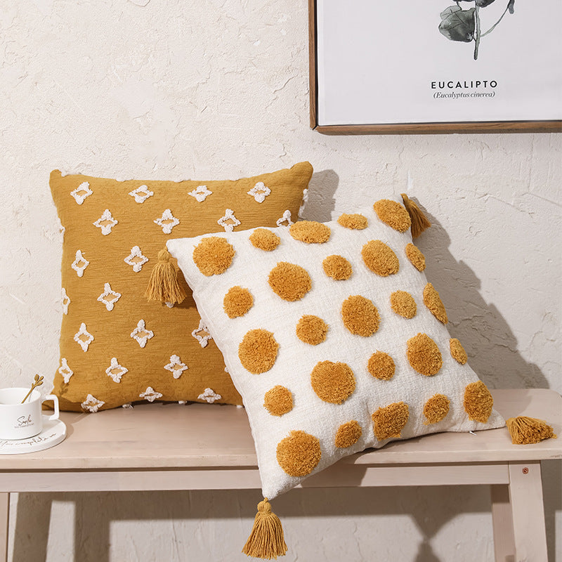 New Nordic Ins Tufted Pillowcase Embroidered