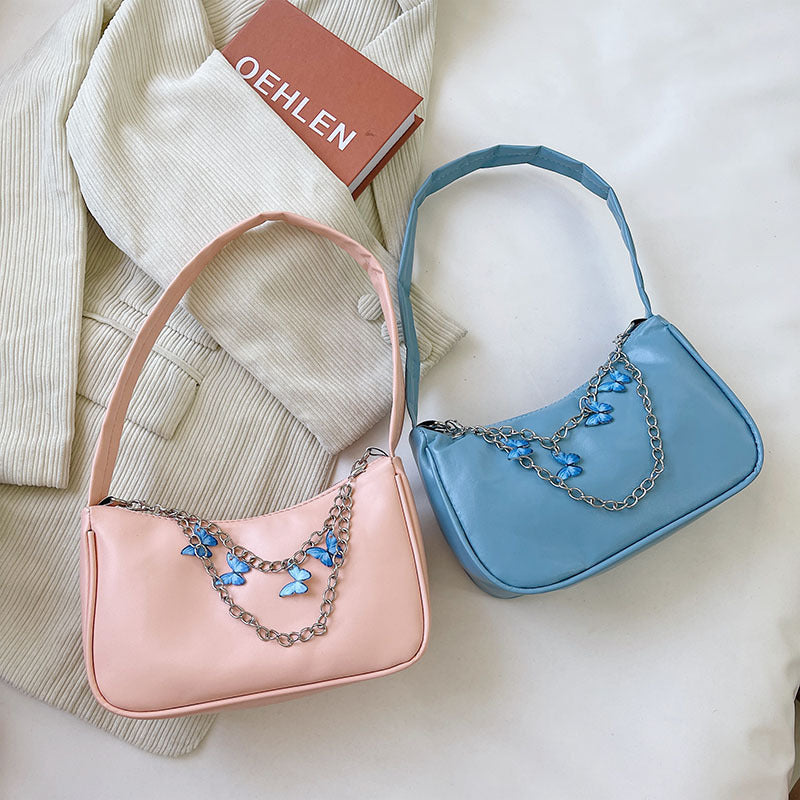 Women's New Style Butterfly Jewelry Chain Casual Fashion Handbag
