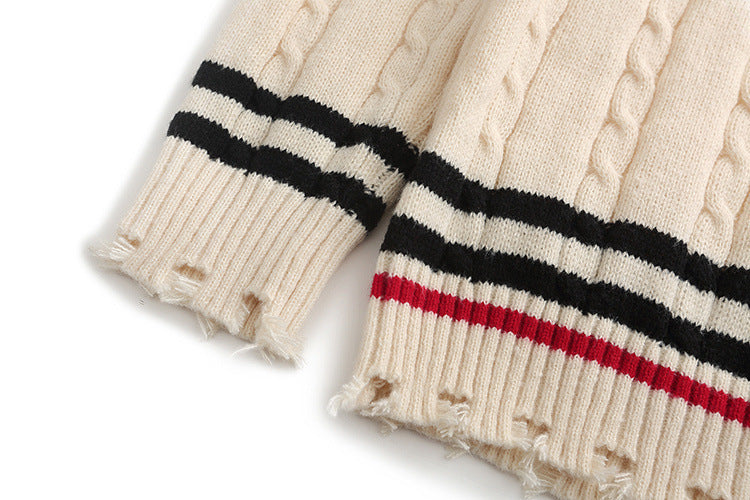Ins Loose Top Retro Style Sweater