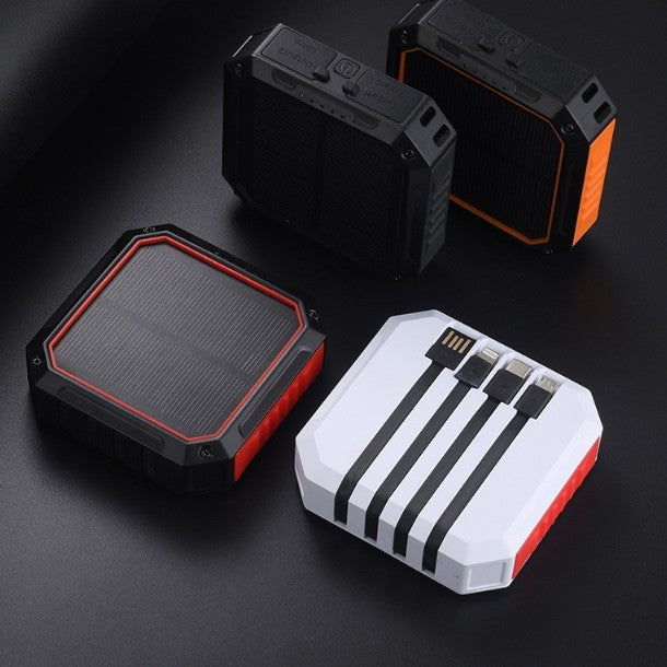 Shared Four Line New Built-in Solar Power Charging Bank 10000MAH Mobile Phone Charging