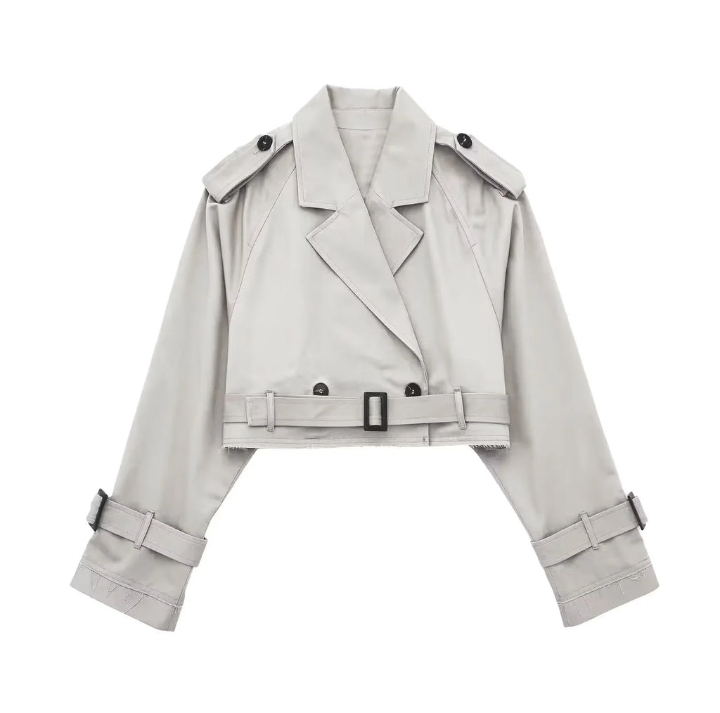 European And American Style Women's Short Cut Windbreaker