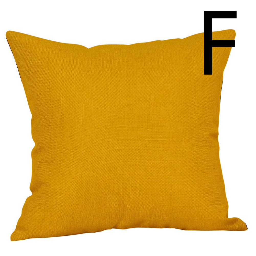 Digital Printing Geometric Series Themed Pillow Against The Waist Of The Car Sofa