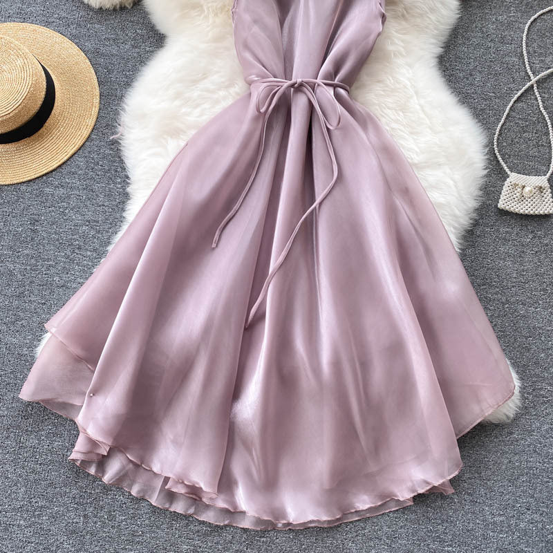 Women's French Lace Up Seaside Holiday
