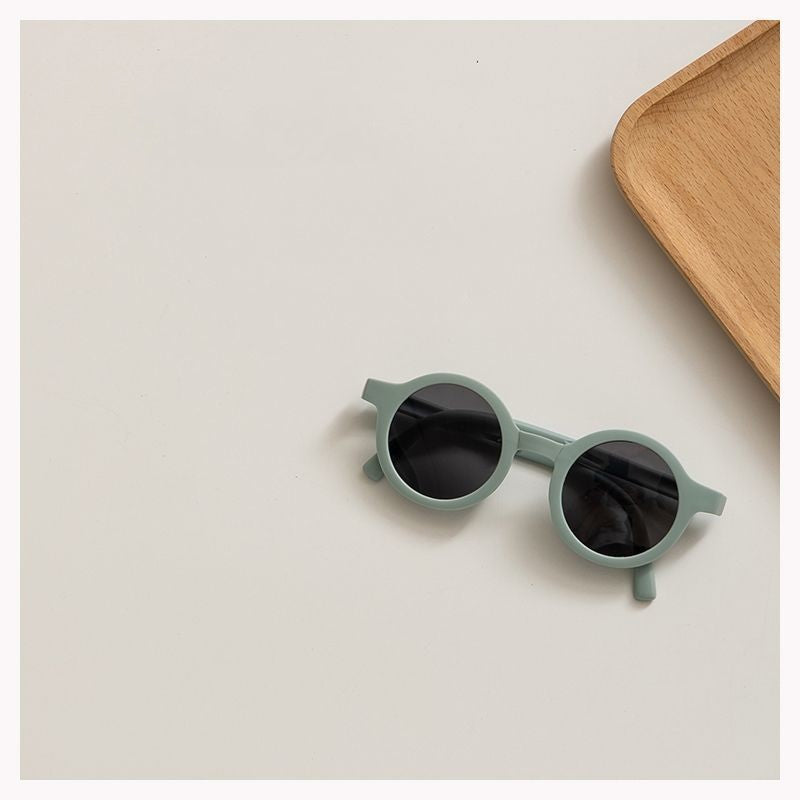 Foldable Morandi Color Children's Sunglasses