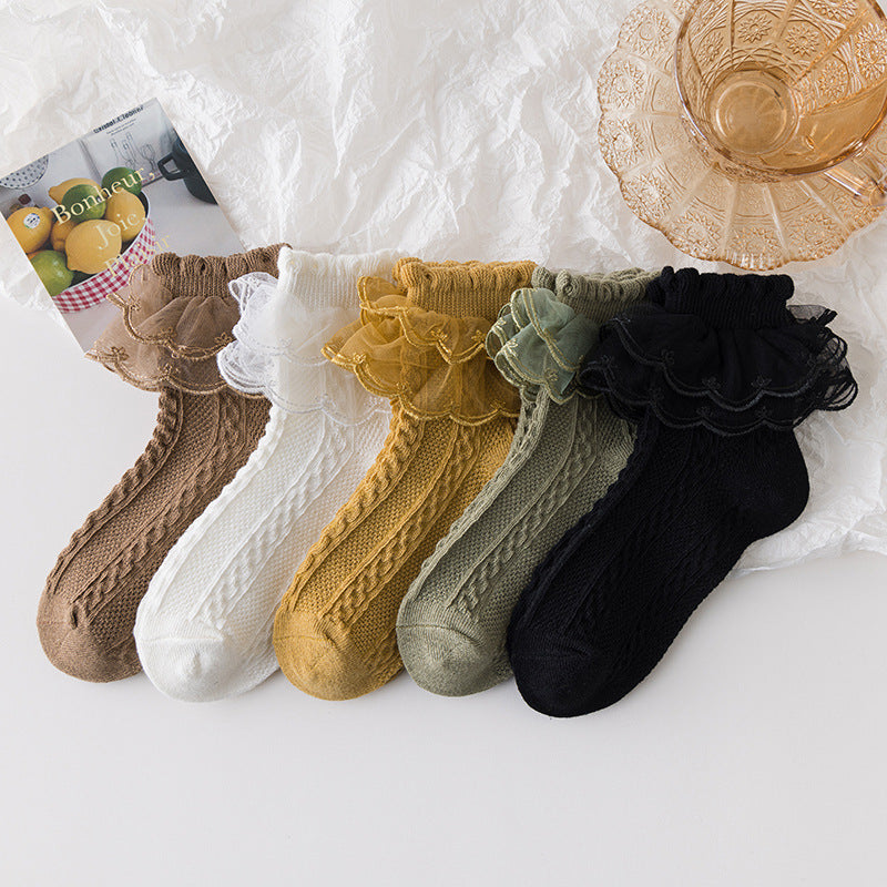 Lolita Style Socks Girls Lace