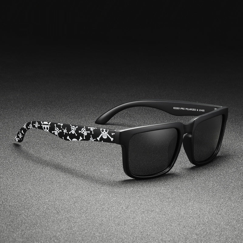 Outdoor Sunglasses Square Sunglasses Colorful Real Film UV Protection