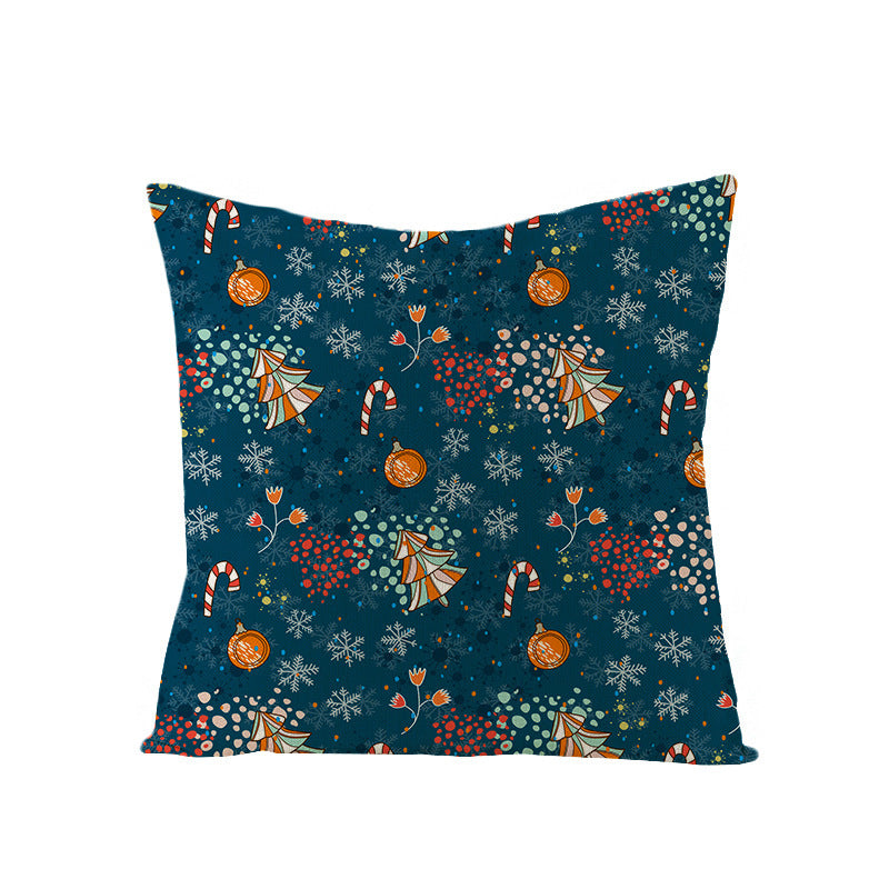 Cartoon Digital Printing Christmas Pillowcase