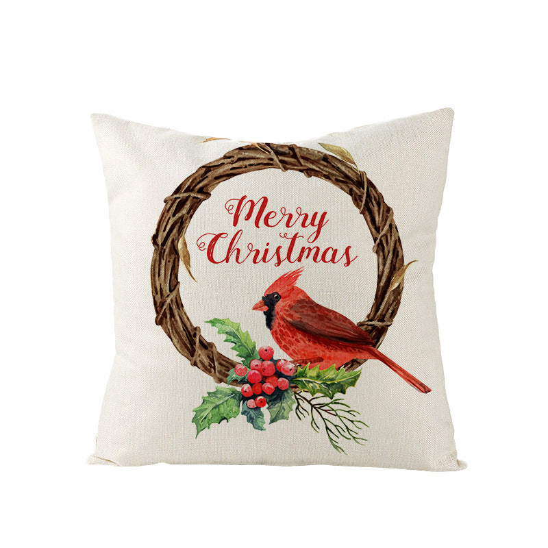 Cartoon Digital Printing Christmas Pillowcase