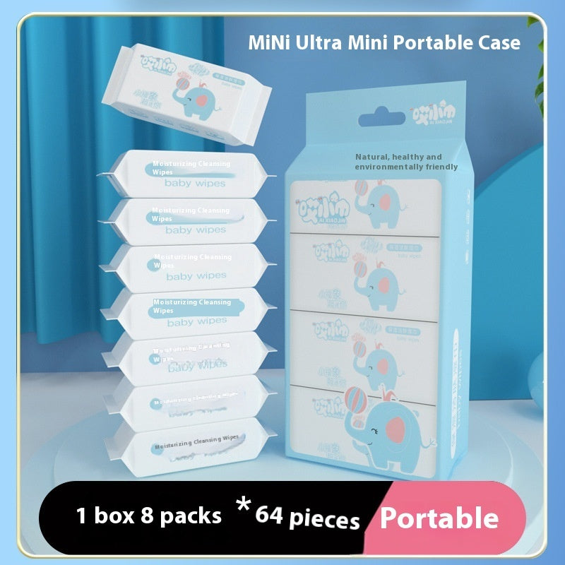 Super Mini Small Bag Portable Baby Student Children Wet Tissue