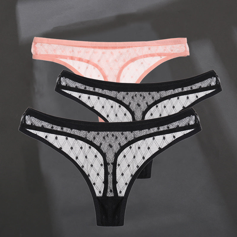 Fashion Sexy Solid Color Breathable Women's Thong