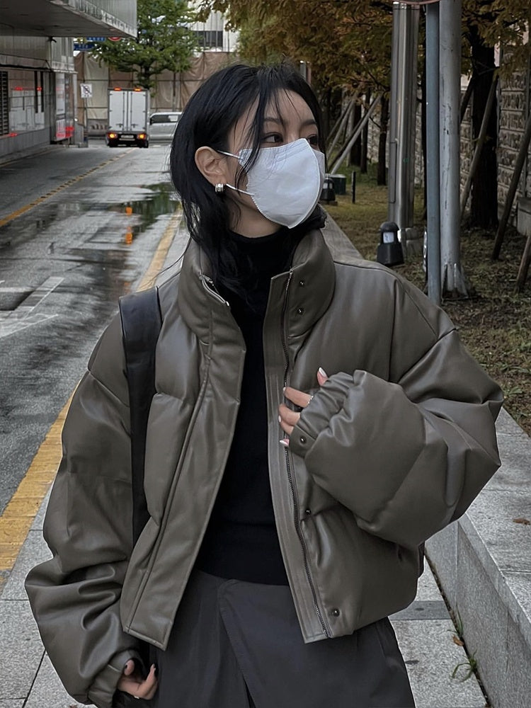 Short Down Female Thickened Loose-fitting Jacket