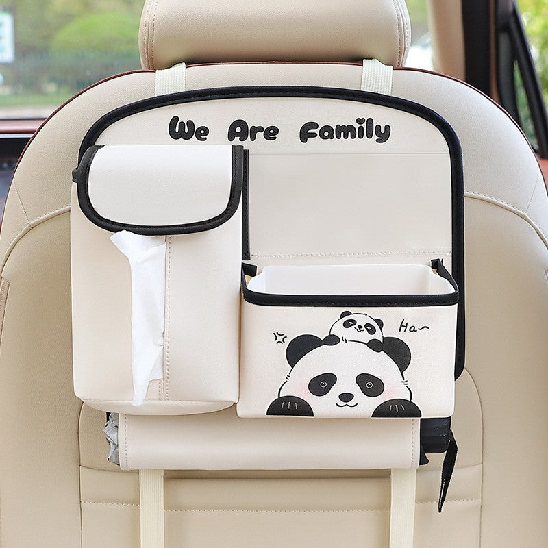 Multifunctional Car Storage Bag Cute Cartoon Rear Seat Back-mounted Storage Bag
