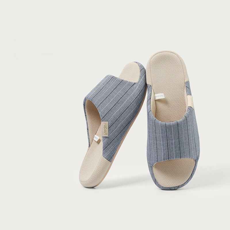 High-end Linen Slippers Office Diablement Fort Yi Ju Home Indoor Sweat-absorbent Non-slip