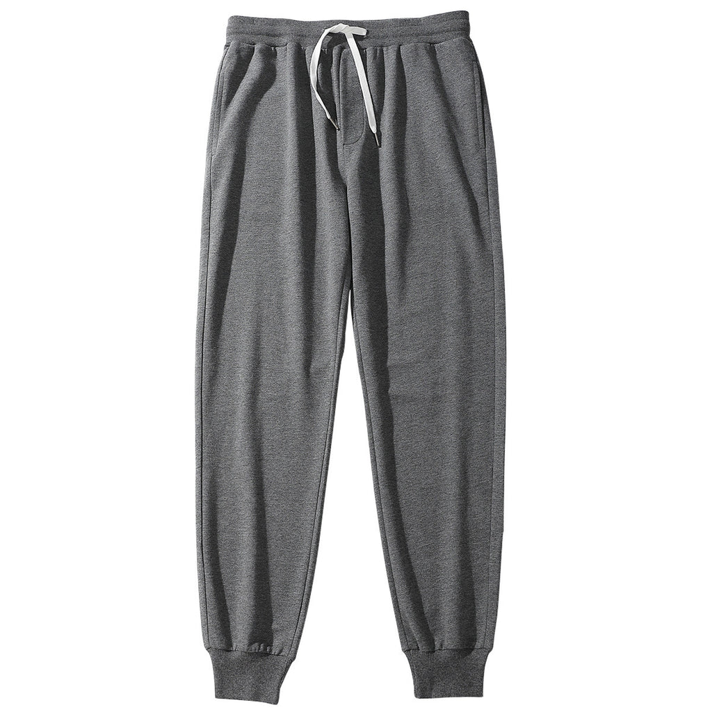 Men's Cotton Sports Casual Pants Drawstring Loose Slimming