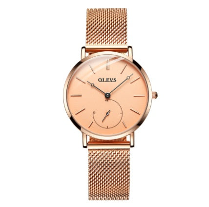 Small Dial Waterproof Quartz Women's Watch
