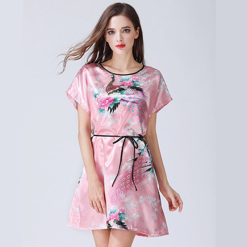 Women's Thin-strap Plus Fat Silk Pajamas