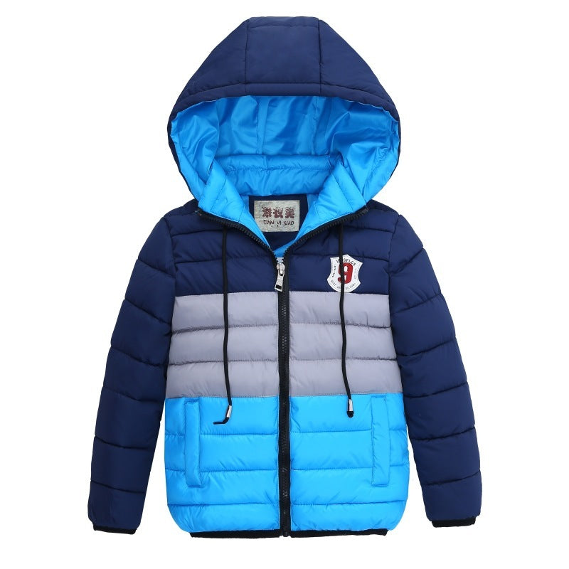 New Children Neutral Striped Silk Cotton Jacket Cotton