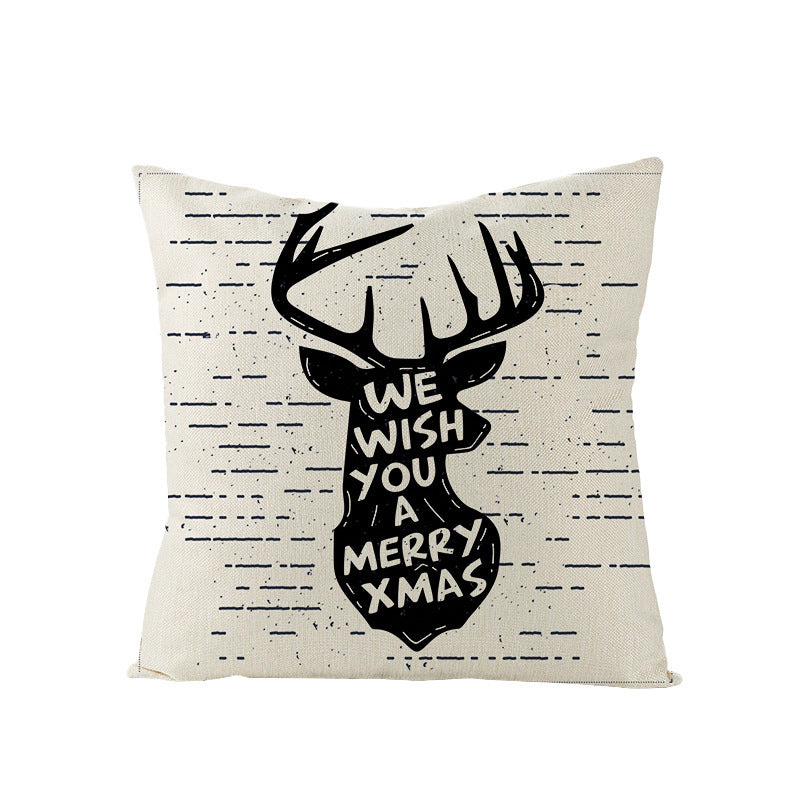 Cartoon Digital Printing Christmas Pillowcase