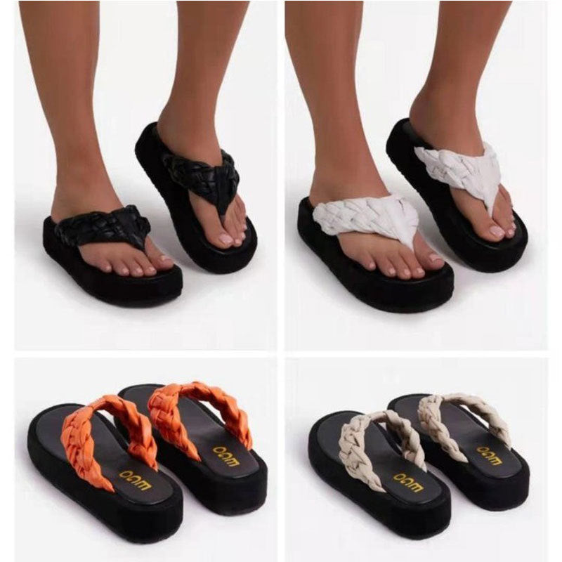 Fashion Ladies Round Toe Flip-flops