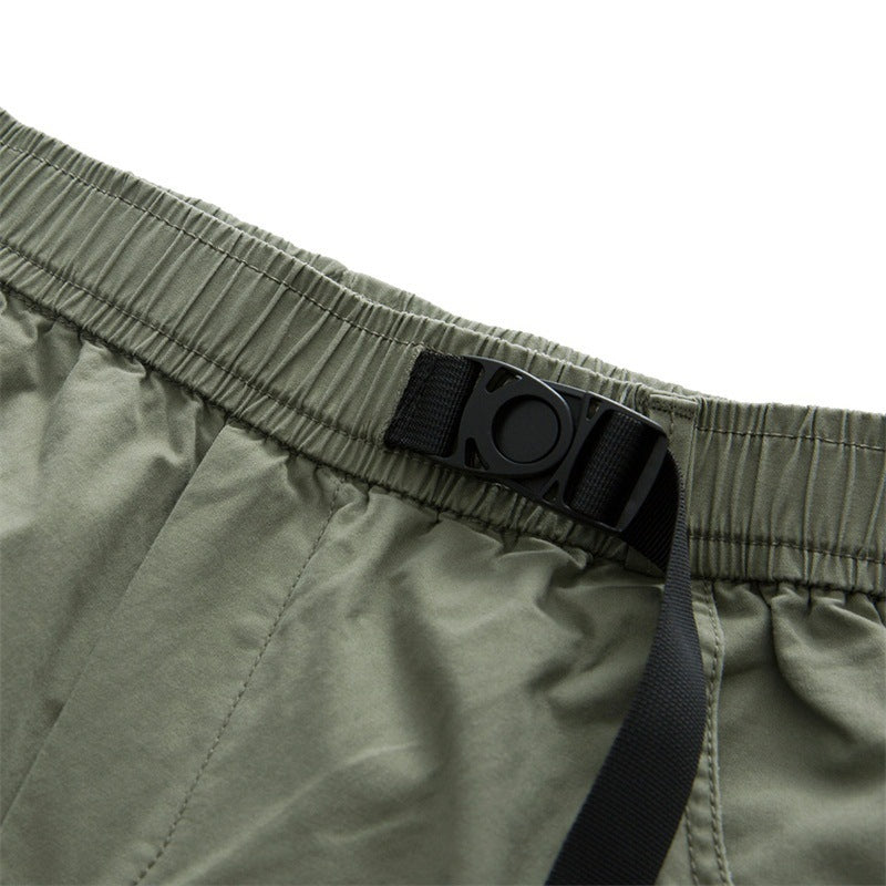 Men's Cropped Pants Youth Fashion Shorts Striped Trend