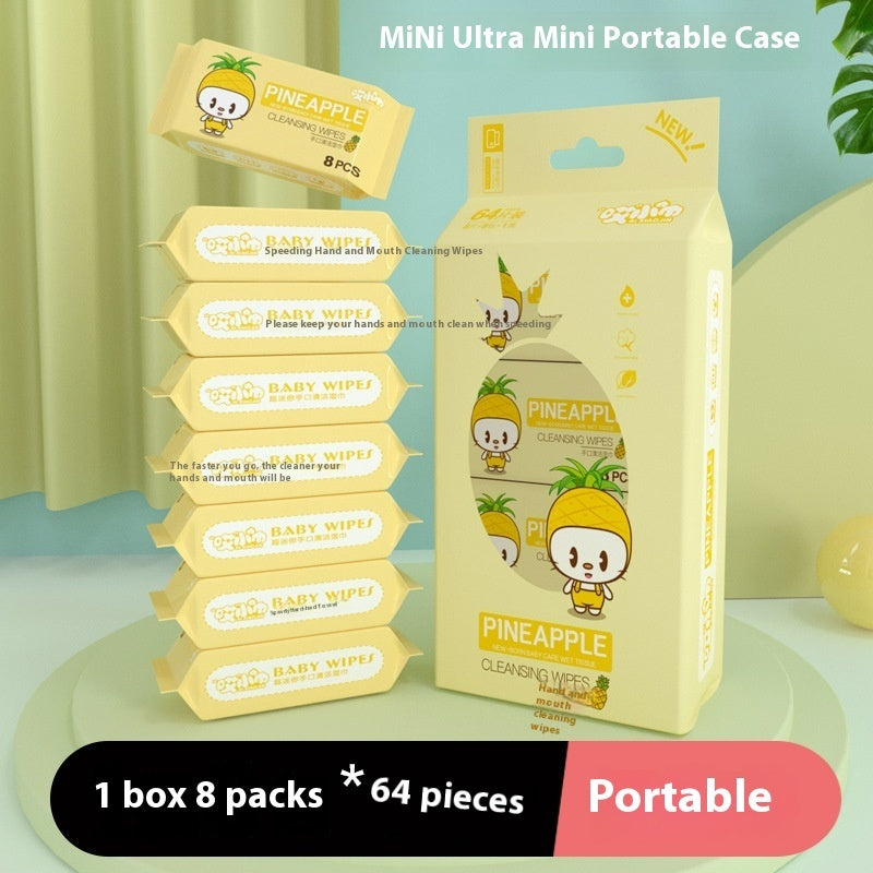 Super Mini Small Bag Portable Baby Student Children Wet Tissue