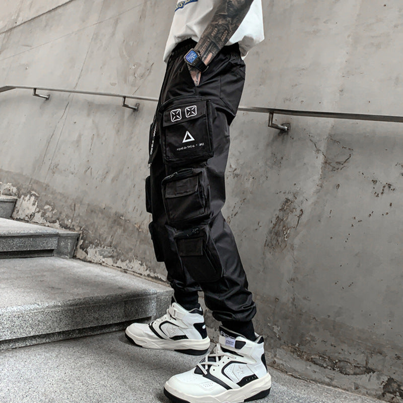Men's Casual Versatile Tooling Functional Wind Pants