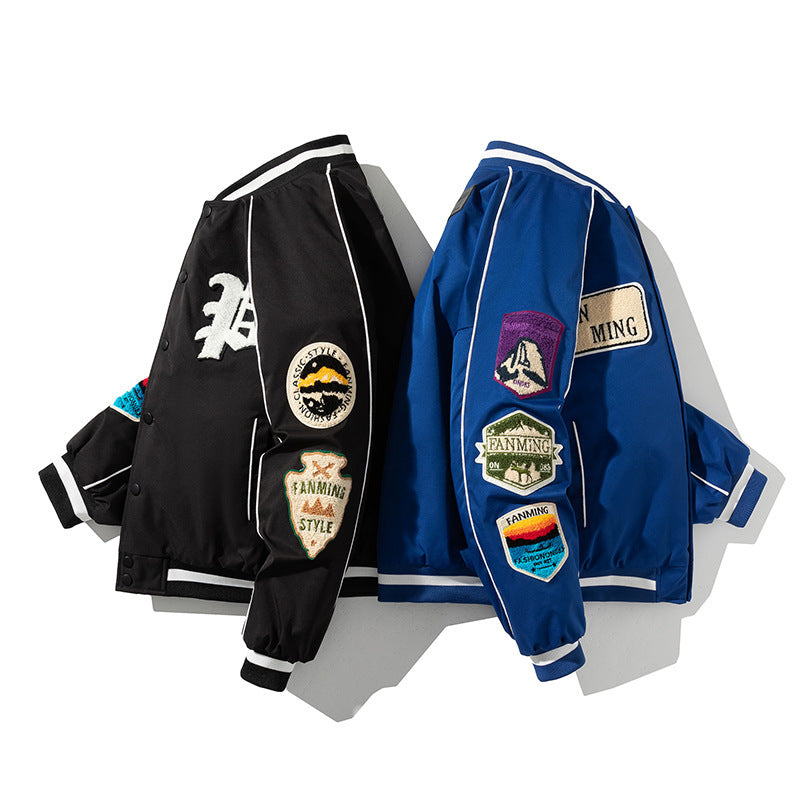 Autumn And Winter Street Tide Baseball Suit Men